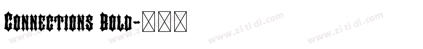 Connections Bold字体转换